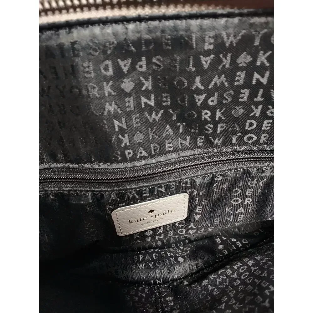 Kate Spade New York Grove Street Domed Handle Satchel Crossbody Black & Ecru